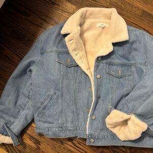 Denim Sherpa-Lined Jean Jacket